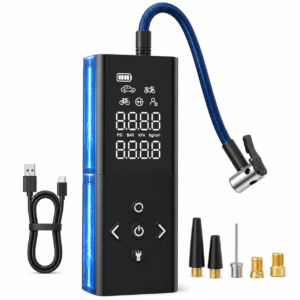 OLGEO Cordless Tire Inflator 160 PSI Auto Shut-Off - Black/Blue product_04_image_01_catalog_front.png