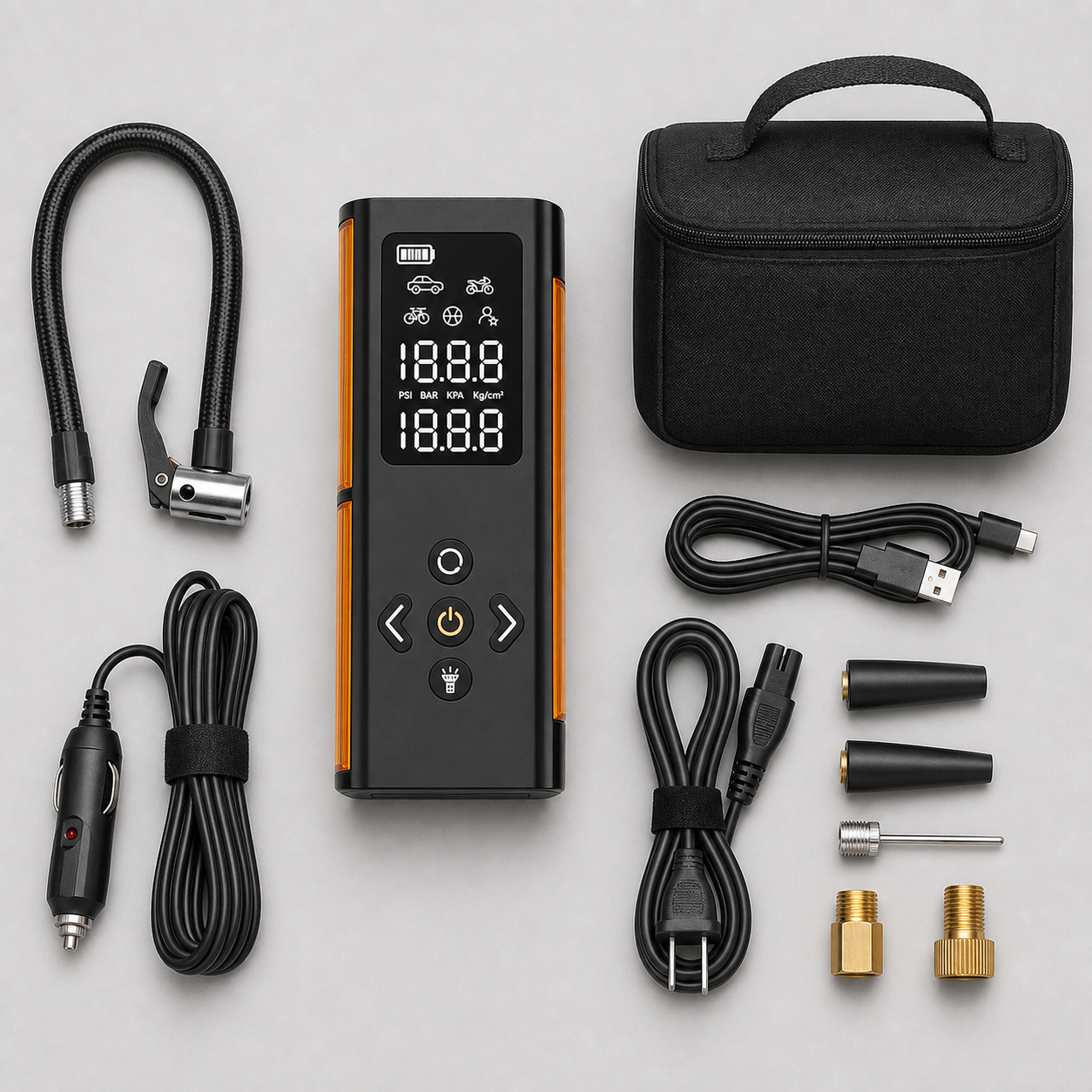 VacLife DC/AC Portable Tire Inflator for Car and Home - Black/Orange product_09_image_02_accessories.png