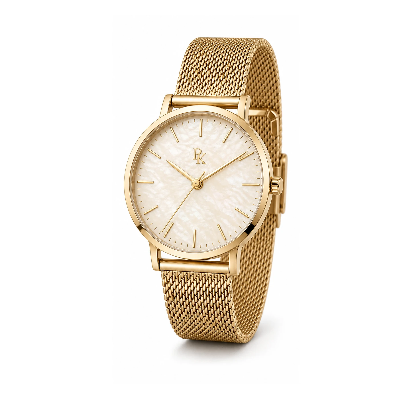 Royal Kinzy Atelier 34mm Cream Gold Pearl Watch - Image 3