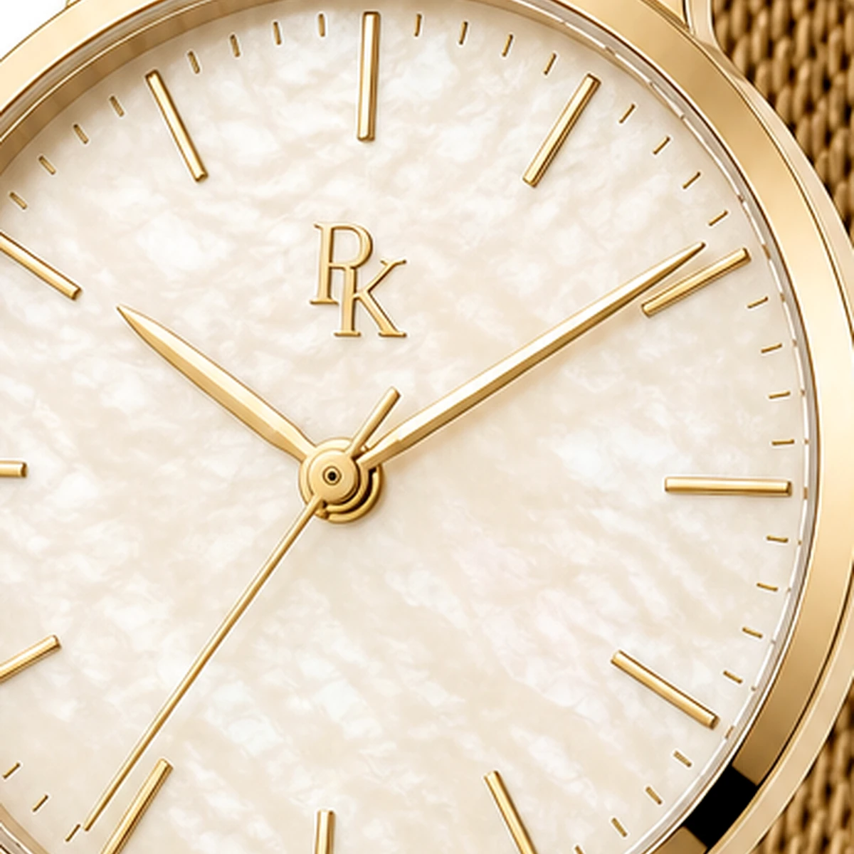 Royal Kinzy Atelier 34mm Cream Gold Pearl Watch - Image 6