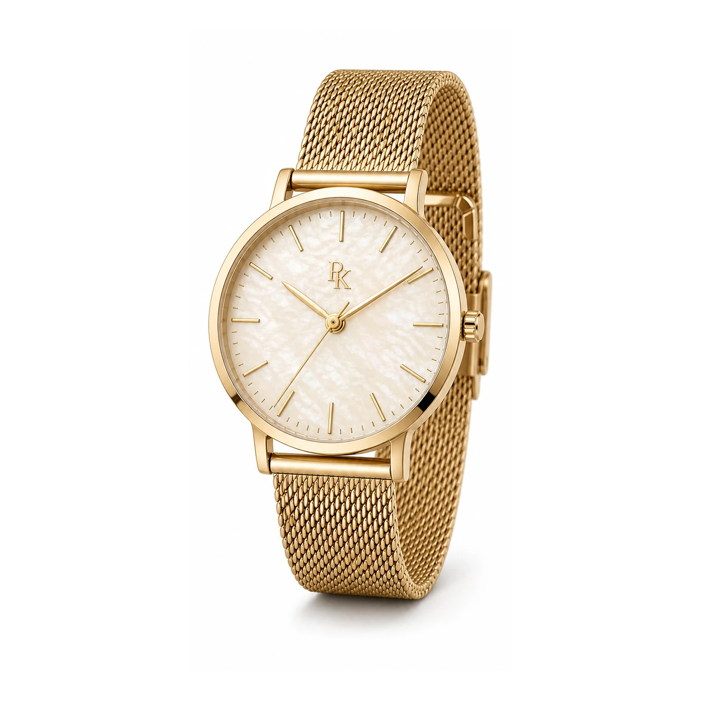 Royal Kinzy Atelier 34mm Cream Gold Pearl Watch