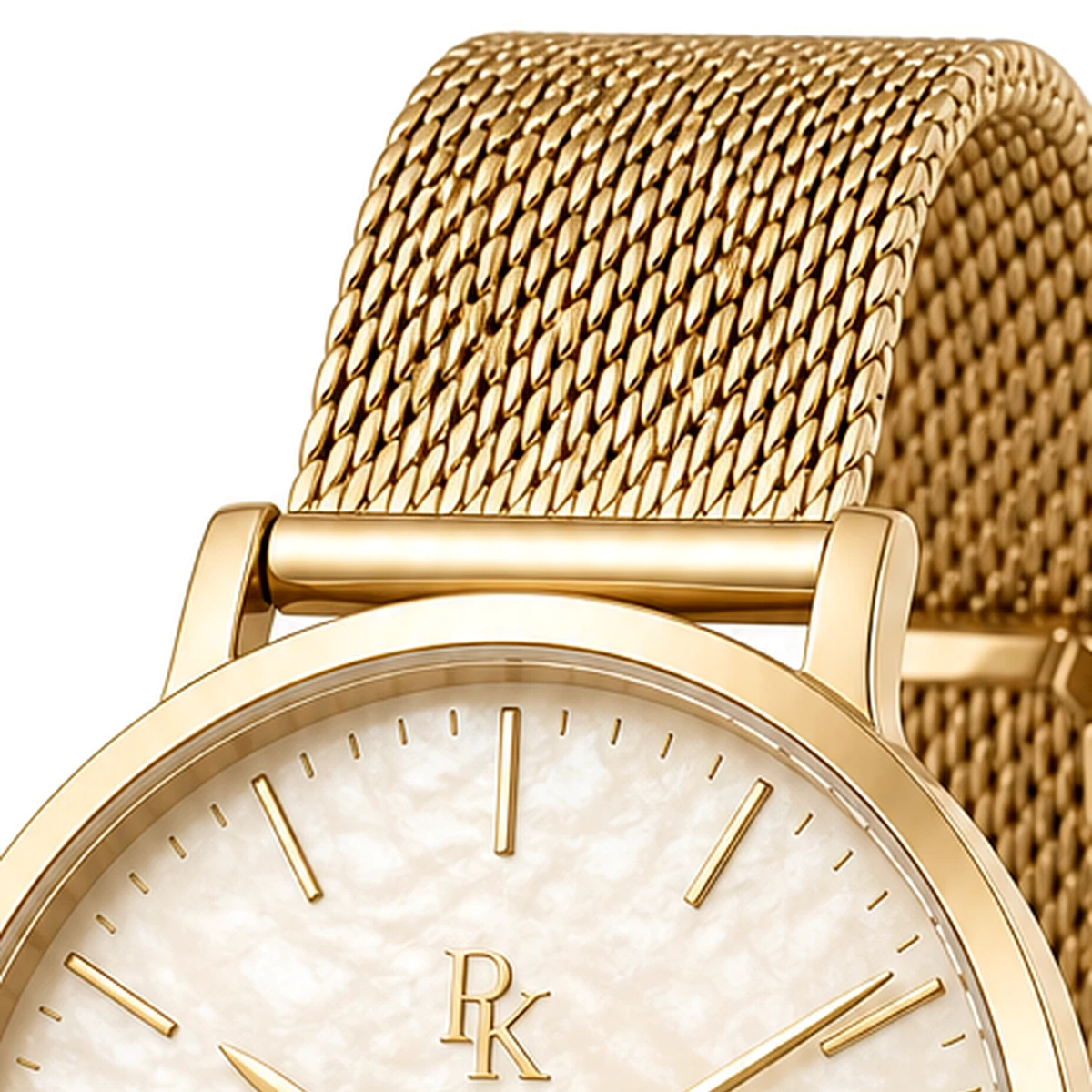Royal Kinzy Atelier 34mm Cream Gold Pearl Watch - Image 5