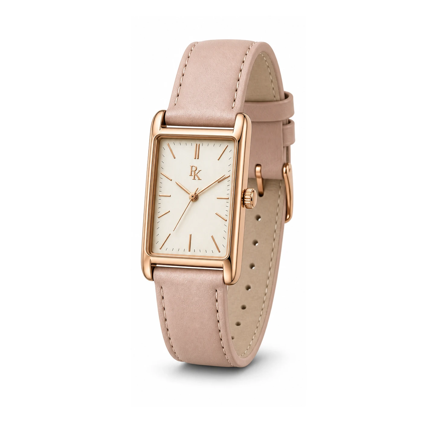 Royal Kinzy Deco 30mm Cream Rose Square Watch - Image 3
