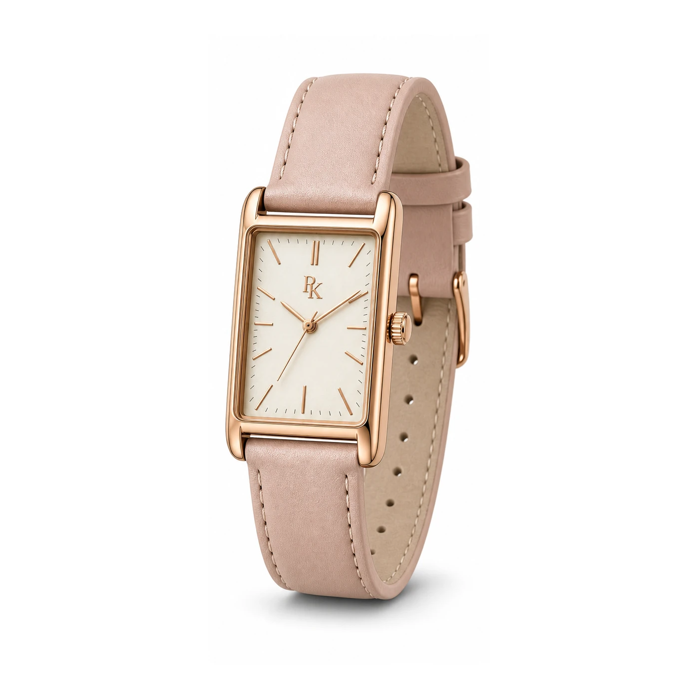 Royal Kinzy Deco 30mm Cream Rose Square Watch - Image 2