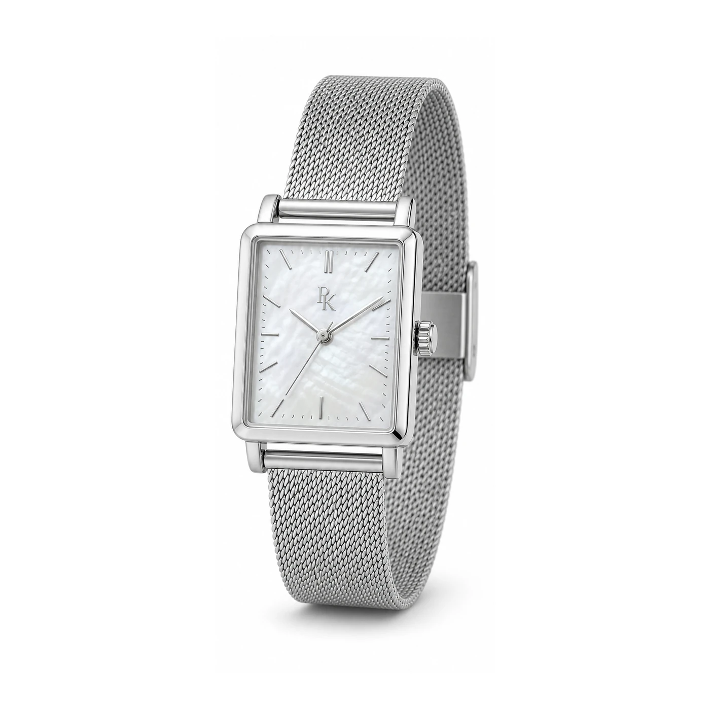 Royal Kinzy Deco 30mm Pearl Mesh Square Watch - Image 2