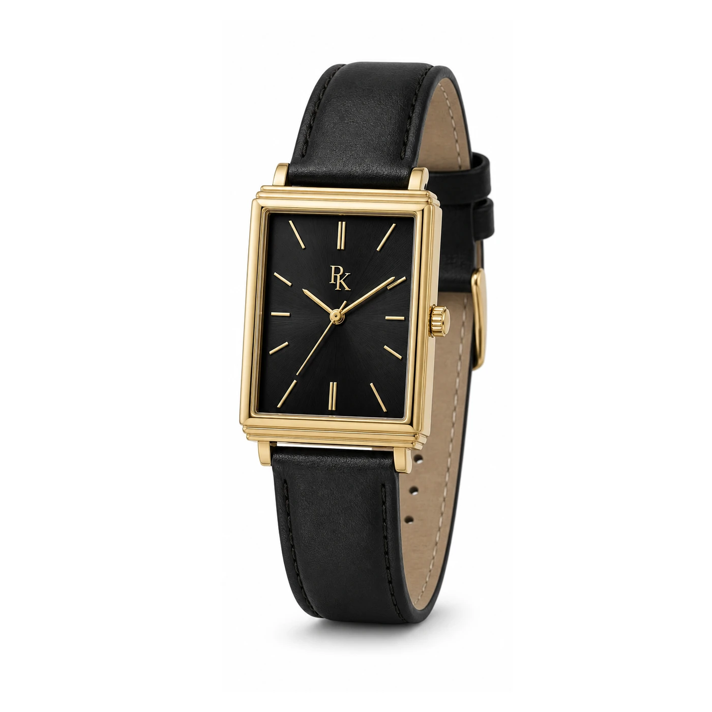 Royal Kinzy Deco 32mm Onyx Gold Square Watch - Image 3