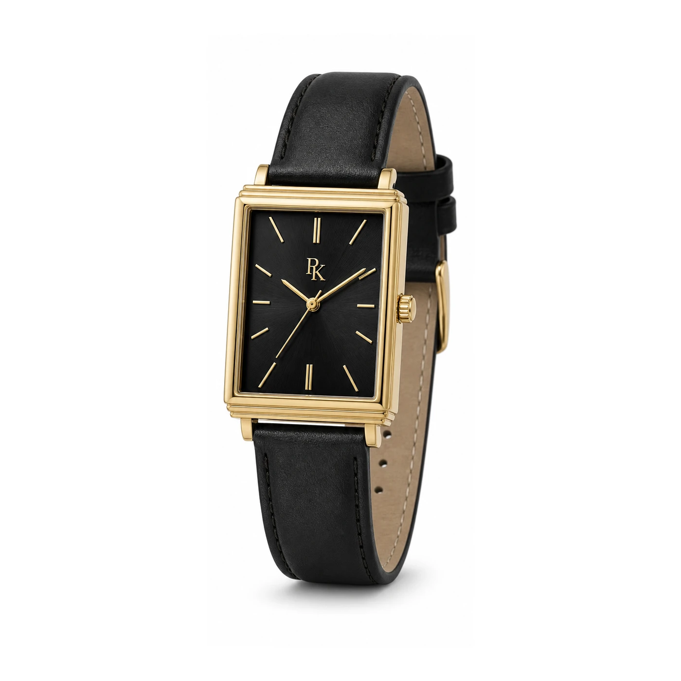 Royal Kinzy Deco 32mm Onyx Gold Square Watch - Image 2