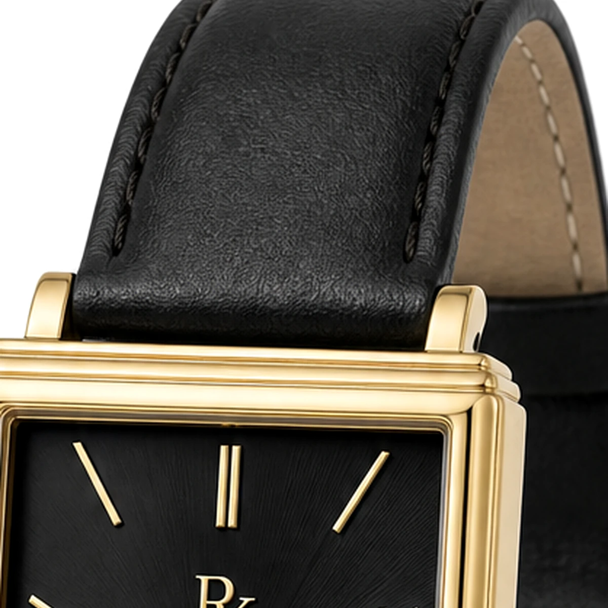 Royal Kinzy Deco 32mm Onyx Gold Square Watch - Image 5