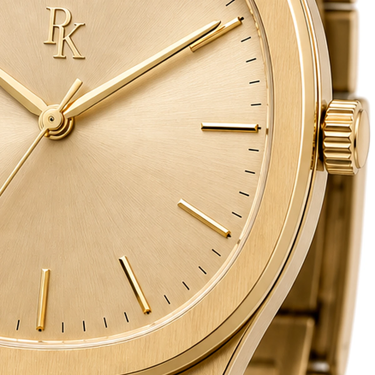 Royal Kinzy Echelon 38mm Champagne Gold Integrated Watch - Image 4