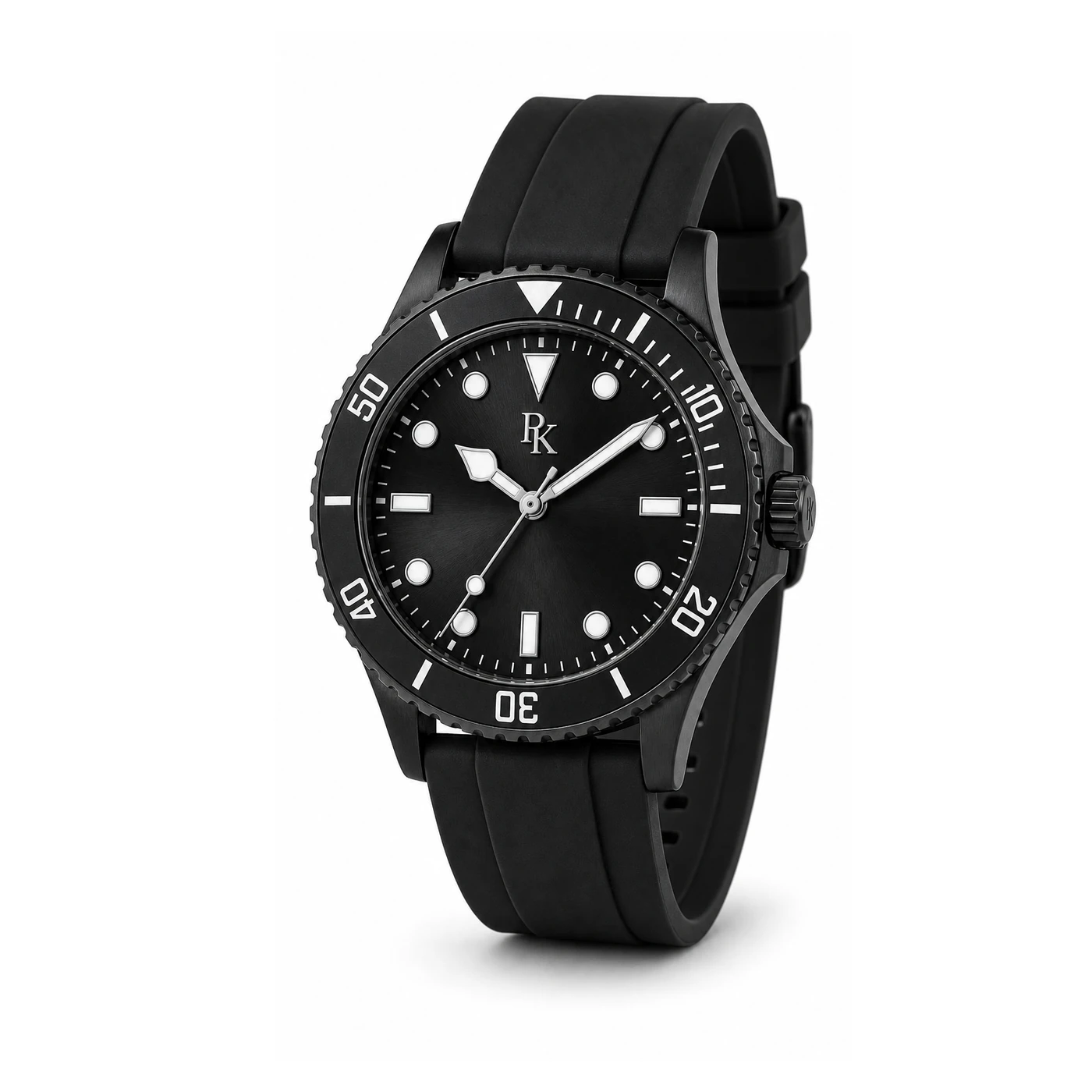 Royal Kinzy Mariner 42mm Black Rubber Sport Watch - Image 3