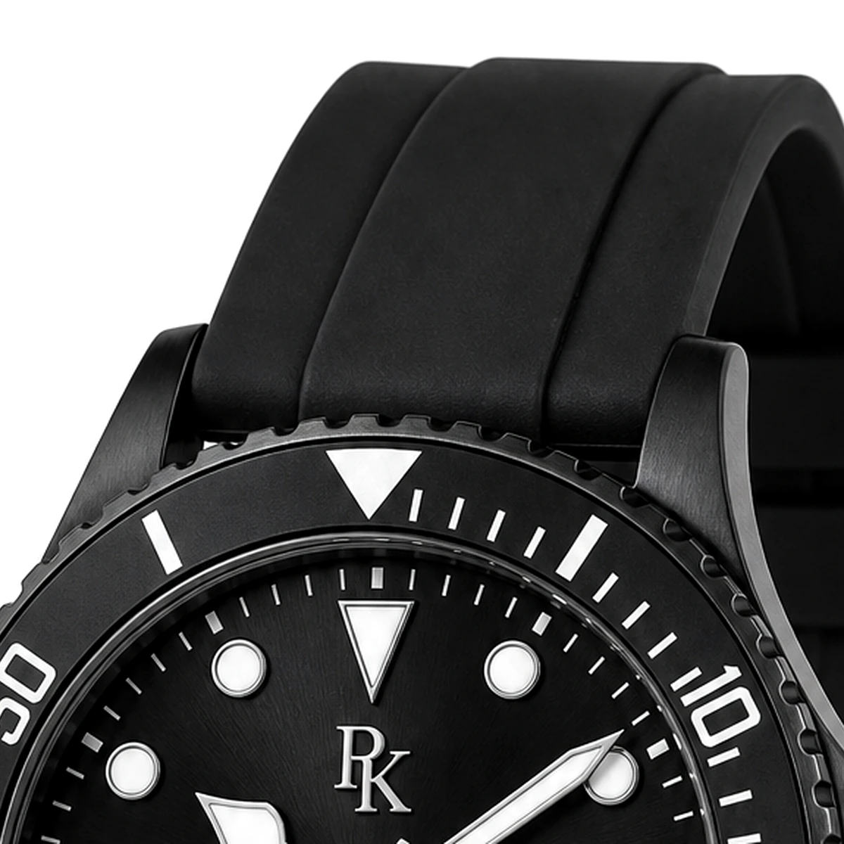 Royal Kinzy Mariner 42mm Black Rubber Sport Watch - Image 5