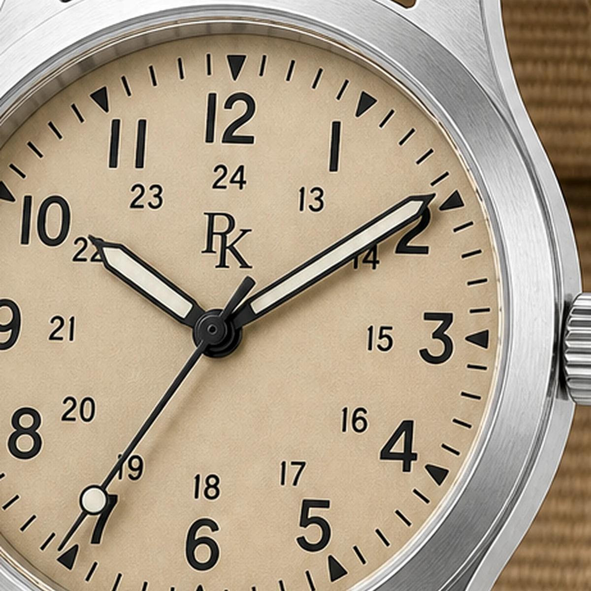 Royal Kinzy Nomad 41mm Sand Nylon Field Watch - Image 6