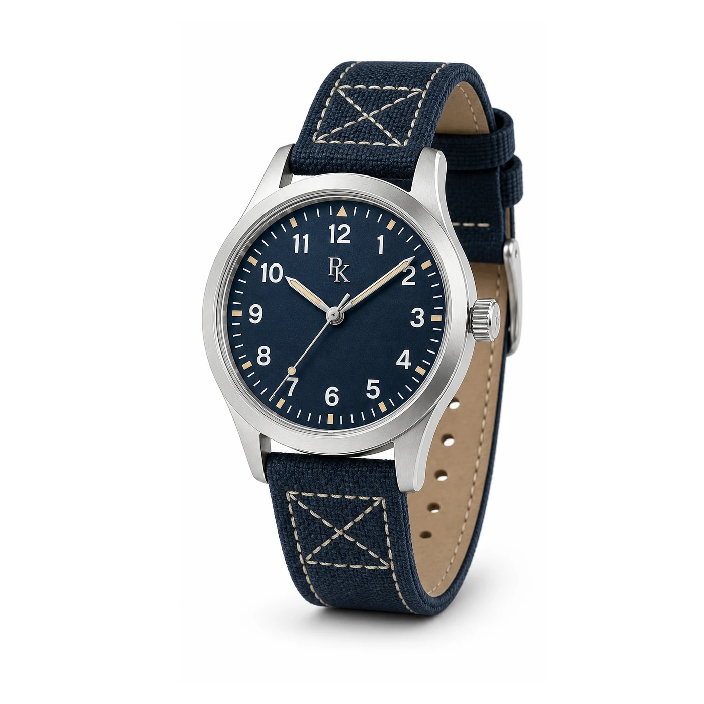 Royal Kinzy Nomad 42mm Blue Canvas Field Watch - Image 3