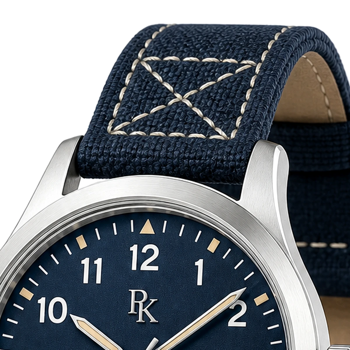 Royal Kinzy Nomad 42mm Blue Canvas Field Watch - Image 5