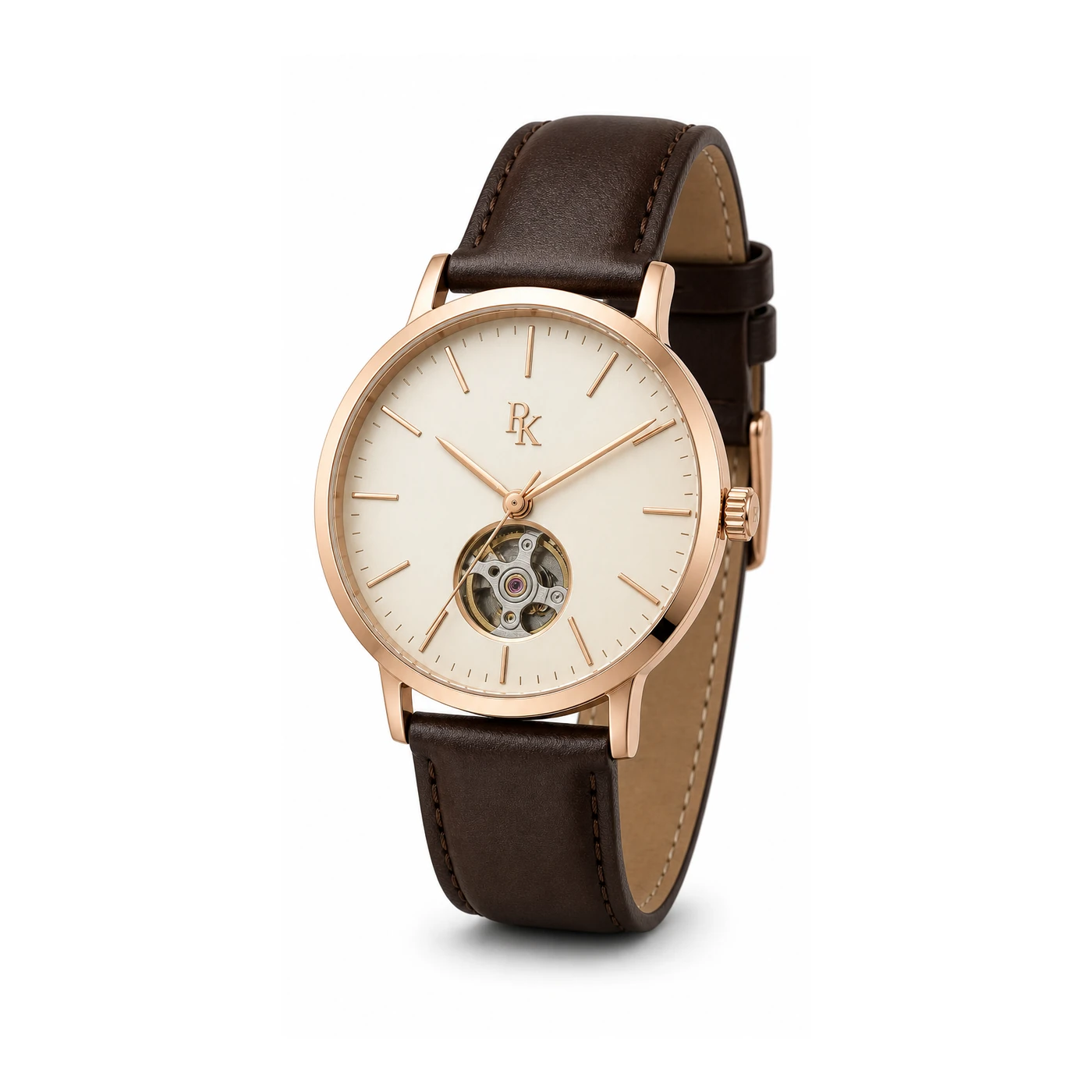 Royal Kinzy Vault 40mm Rose Open Heart Watch - Image 2