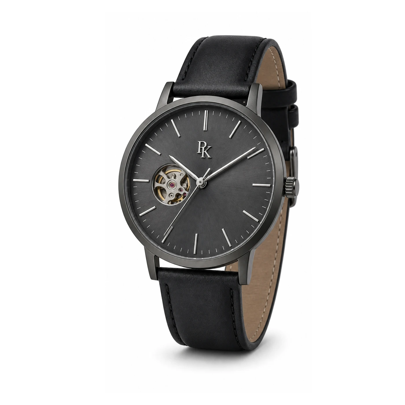 Royal Kinzy Vault 41mm Graphite Open Heart Watch - Image 3