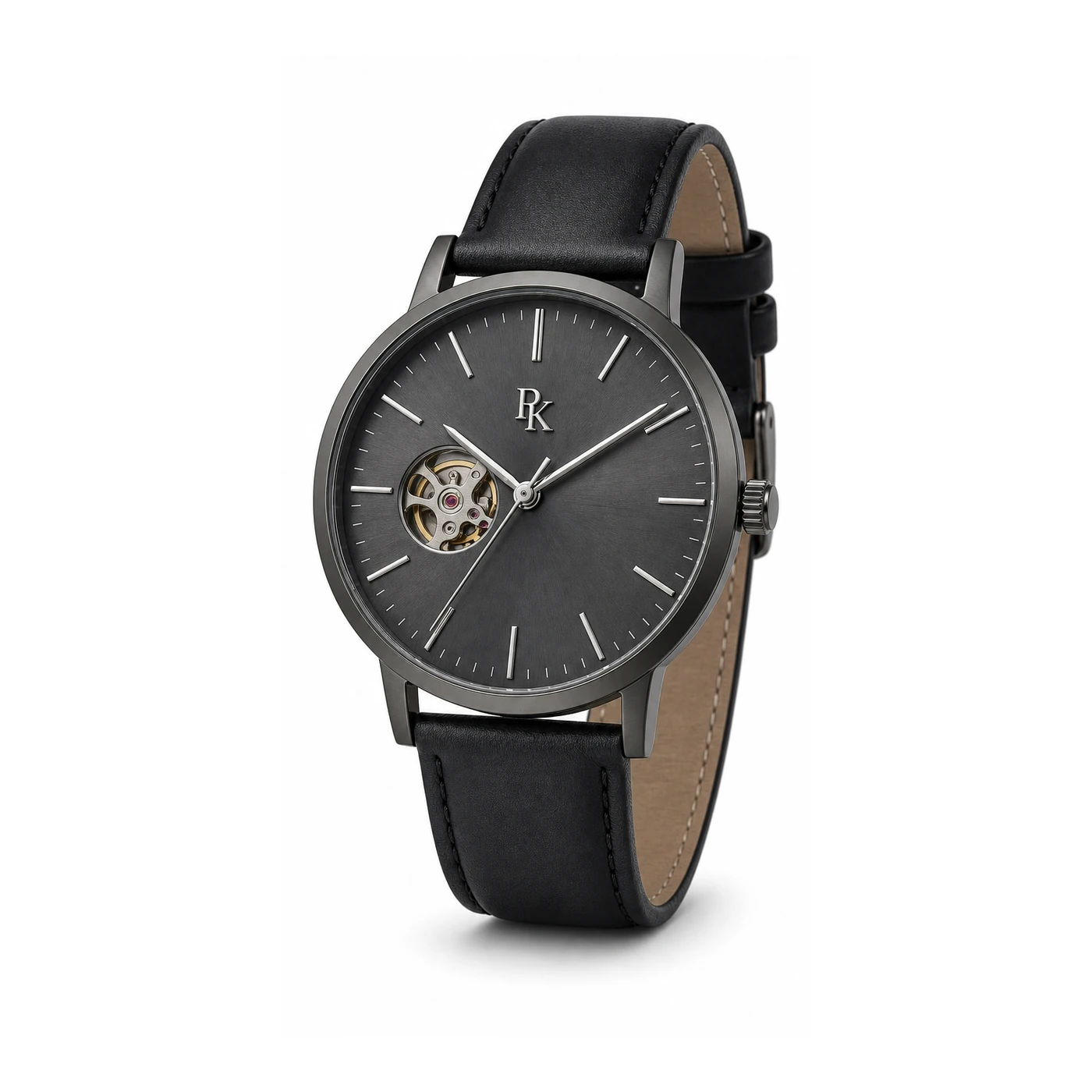 Royal Kinzy Vault 41mm Graphite Open Heart Watch - Image 2