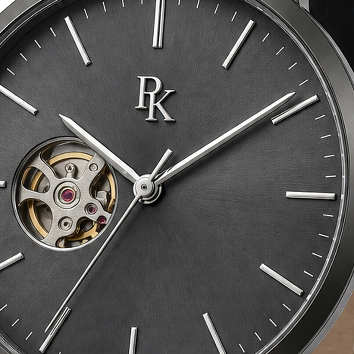 Royal Kinzy Vault 41mm Graphite Open Heart Watch - Image 6