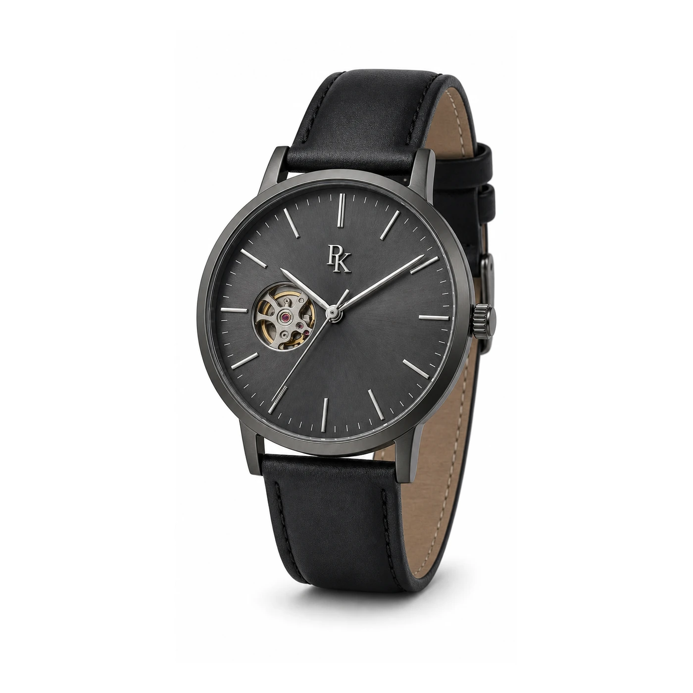 Royal Kinzy Vault 41mm Graphite Open Heart Watch