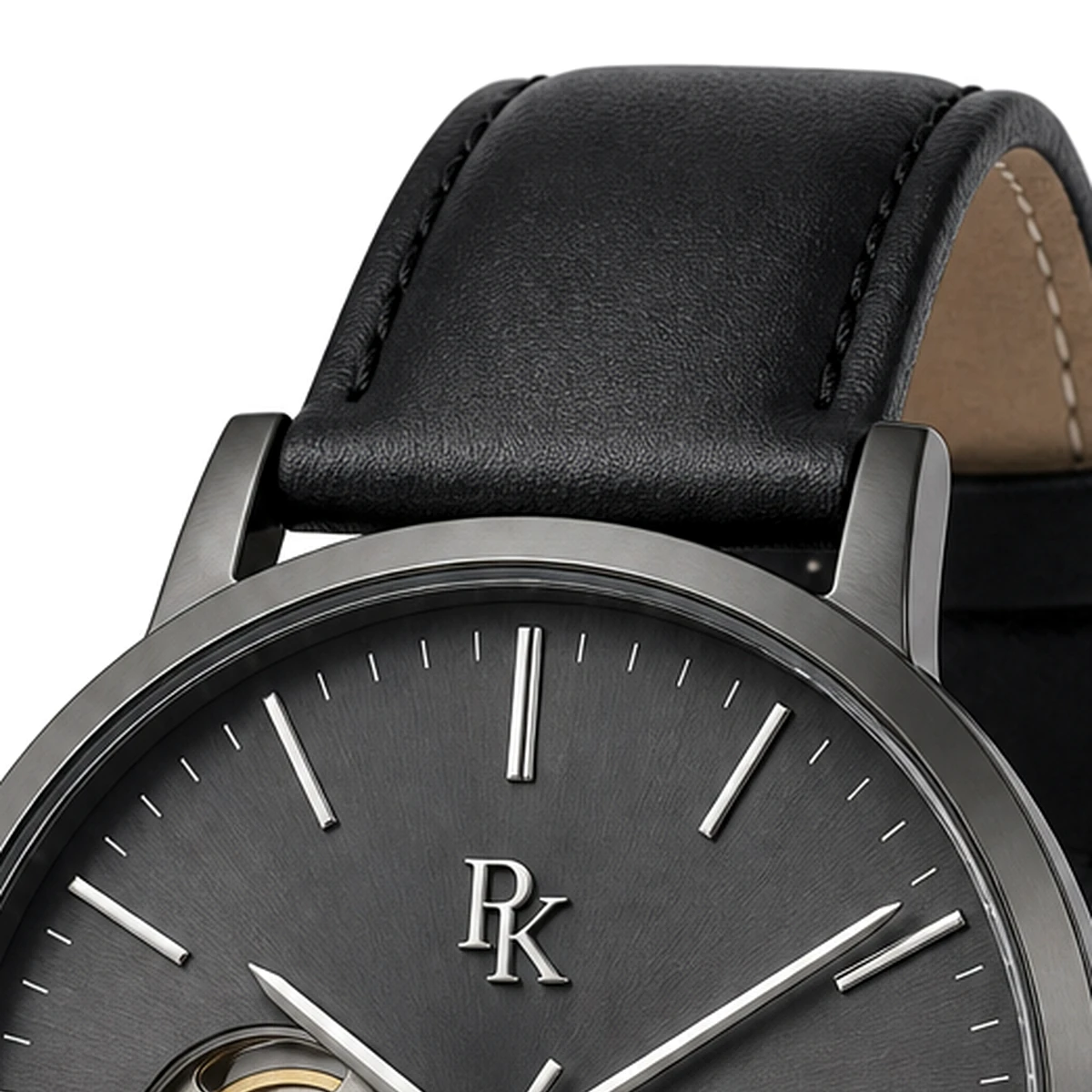 Royal Kinzy Vault 41mm Graphite Open Heart Watch - Image 5