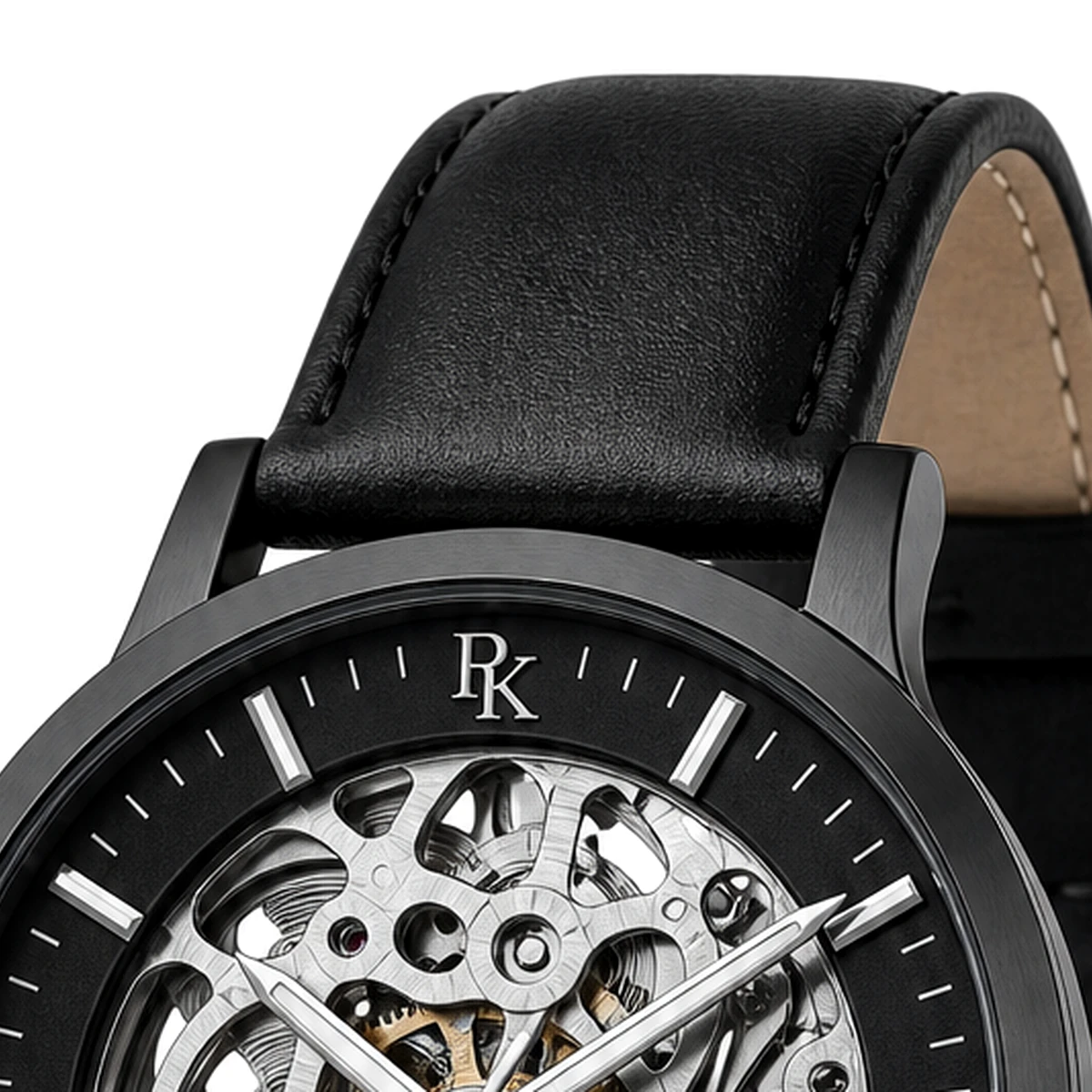 Royal Kinzy Vault 42mm Black Skeleton Watch - Image 5