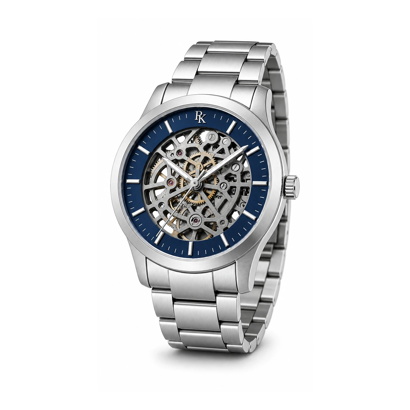 Royal Kinzy Vault 42mm Blue Skeleton Watch