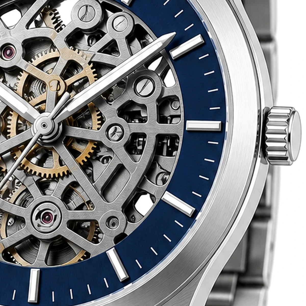Royal Kinzy Vault 42mm Blue Skeleton Watch - Image 4