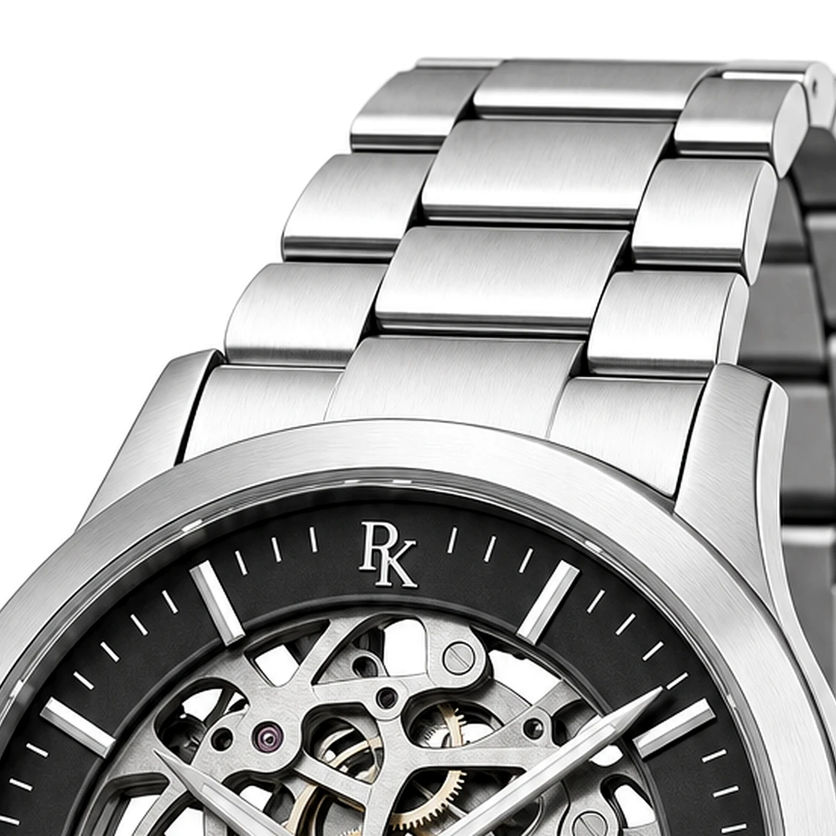 Royal Kinzy Vault 42mm Steel Skeleton Watch - Image 5